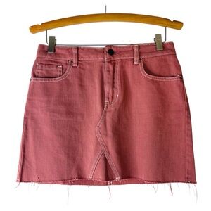 Pacsun pink denim mini skirt 26